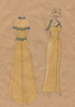 bridal gown design sketch